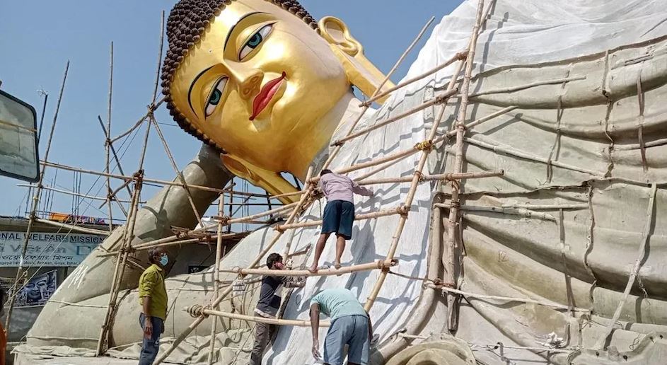 Bihar: बोध गया में बन रही है भगवान बुद्ध की विश्व की सबसे लंबी प्रतिमा