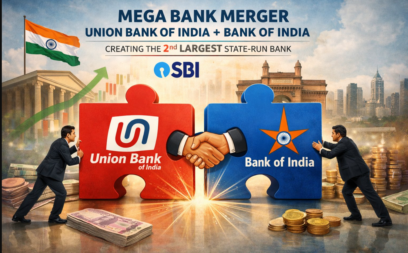 दो सरकारी बैंकों के महाविलय की तैयारी तेज, बनेगा SBI के बाद दूसरा सबसे बड़ा बैंक