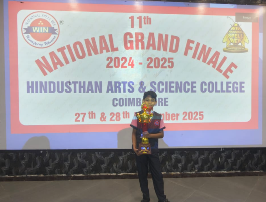 शाबाशियां : उज्जैन के प्रिनिश राष्ट्रिय स्पेल बी स्पर्धा में रहे सेकंड