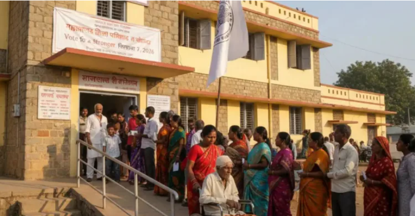 महाराष्ट्र की 12 जिला पंचायतों में वोटिंग आज ;अजित पवार की मौत के बाद टल गए थे चुनाव